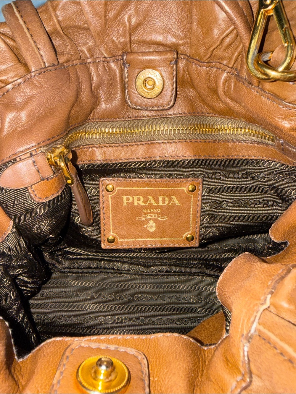 Prada Nappa Leather Antique Bow Bag - Picture 9 of 15
